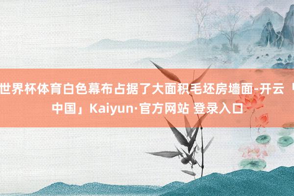 世界杯体育白色幕布占据了大面积毛坯房墙面-开云「中国」Kaiyun·官方网站 登录入口